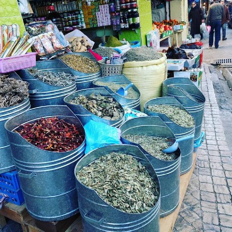 Market spice vendor