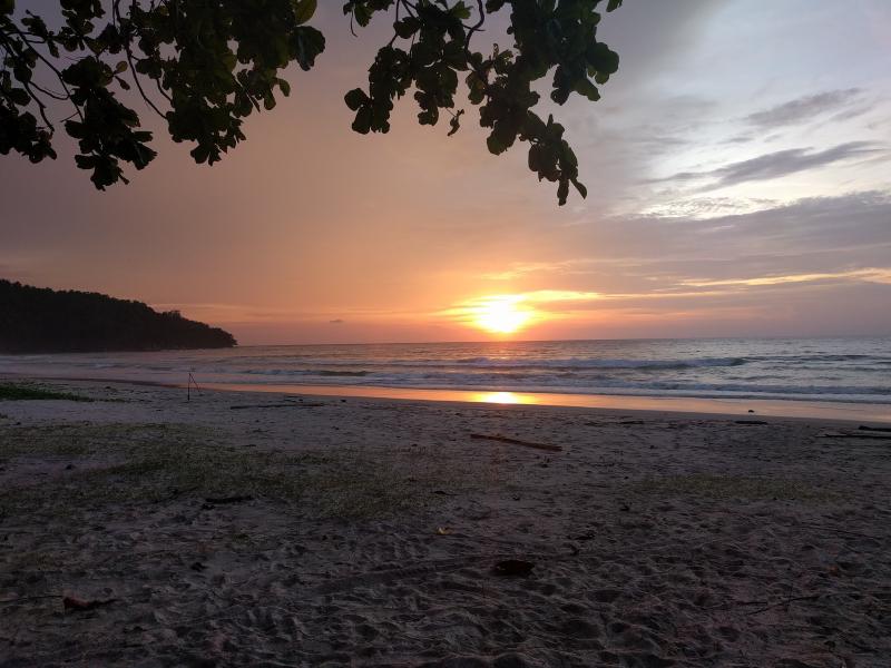 Sunset near the tip of Borneo